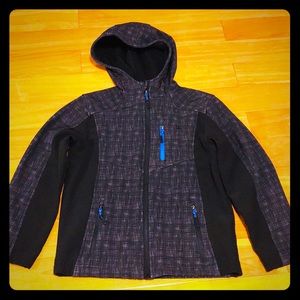 Snozu black Jacket with hoodie
